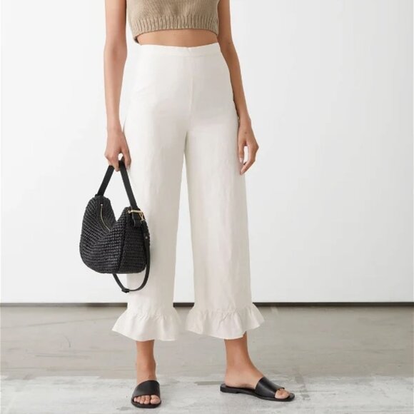 & Other Stories Pants - & Other Stories Ruffle Hem Pants